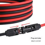 24V 20A Solar Panel Connector PV Cable Car Charging SAE With Cover Cap
