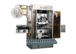 Wholesale Plastic Glass Bottle Labeling Machine PVC Label Sleeve Shrink Labeller Packing Machine from china suppliers