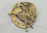 4.0mm High Relief 3D Die Cast Medals By Antique Gold Plating For Gift