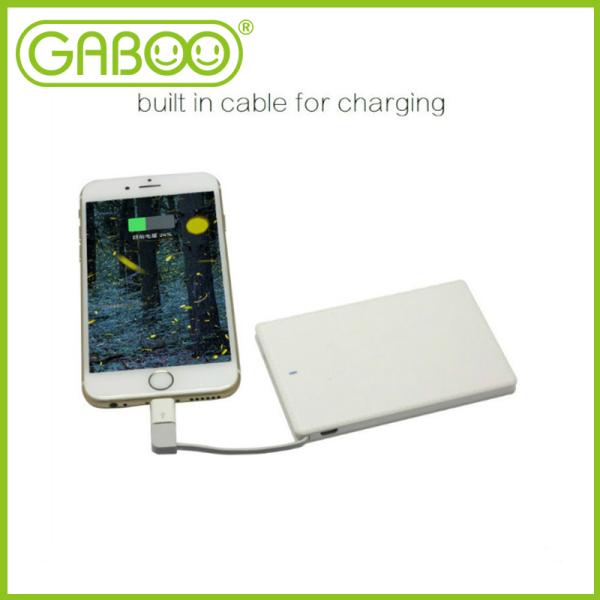 HG-1603 Leather power bank with lightning connector & micro usb cable