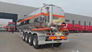 China 4 Axle Fuwa 50000L Fuel Tanker Trailer Pneumatic Operating Discharge on sale