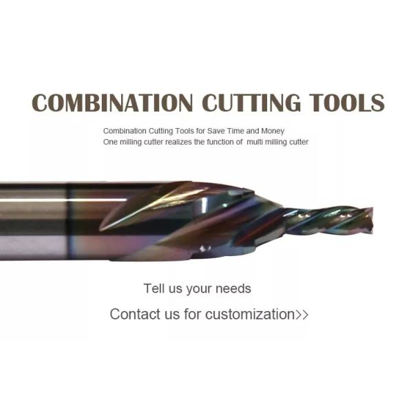 Spiral Compound Carbide Compression Endmill Two Flutes