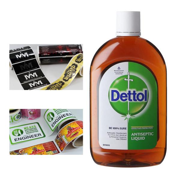 Custom Liquid Alcohol Bottle Private Adhesive Label,Self Adhesive Roll Label,