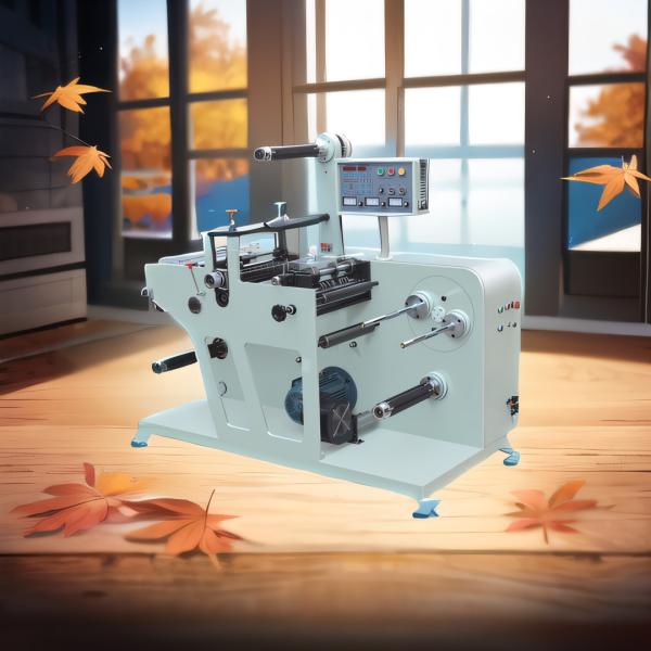 EFFICIENT LABEL DIE-CUTTING, ROTARY DIE-CUTTING, AND 150M/MIN SMALL FOOTPRINT MACHINE FOR CUTTING PLAIN LABELS, BARCODE