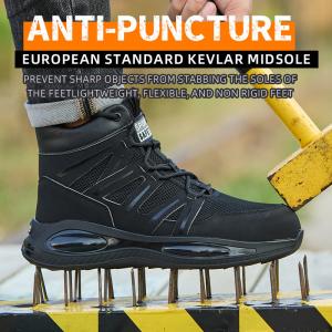 Wholesale Kevlar Air-cushioned Sole Work Shoes Ultimate Safety Boots for Security Work from china suppliers