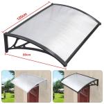 Retractable Solid Polycarbonate Awning , Door Rain Canopy Corrosion Resistance
