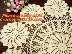Wholesale Crocheted Applepine flower Table cloth, table cover, handmade crochet, blanket, clothes from china suppliers