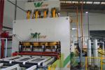 Single Layer PB / MDF Board Laminating Line , Hot Press Lamination Machine