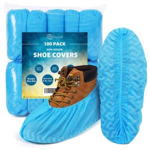 China 6.7in Width Waterproof Disposable Shoes Cover Anti Slip Clean Room Overshoes For Hospital on sale