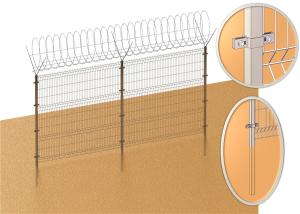 Wholesale Galvanized/PVC welded wire fence garden fence 3d protecting fence welded protecting fence wire mesh protecting fence from china suppliers