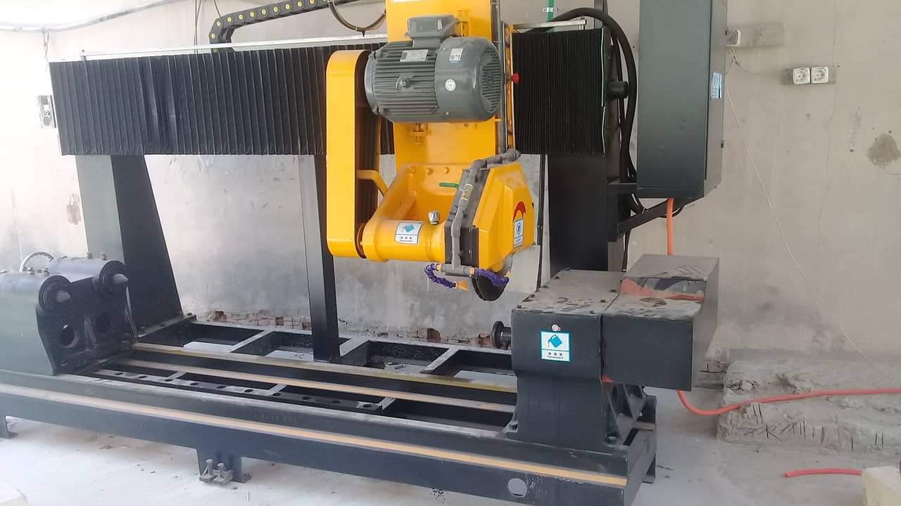 PLC/CNC Control Two Pcs Baluster Cutting Machine For Marble Granite