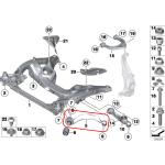 For Rolls-Royce Ghost Pair Front Curved Swing Arm Kit OEM 31126876307 3112677596