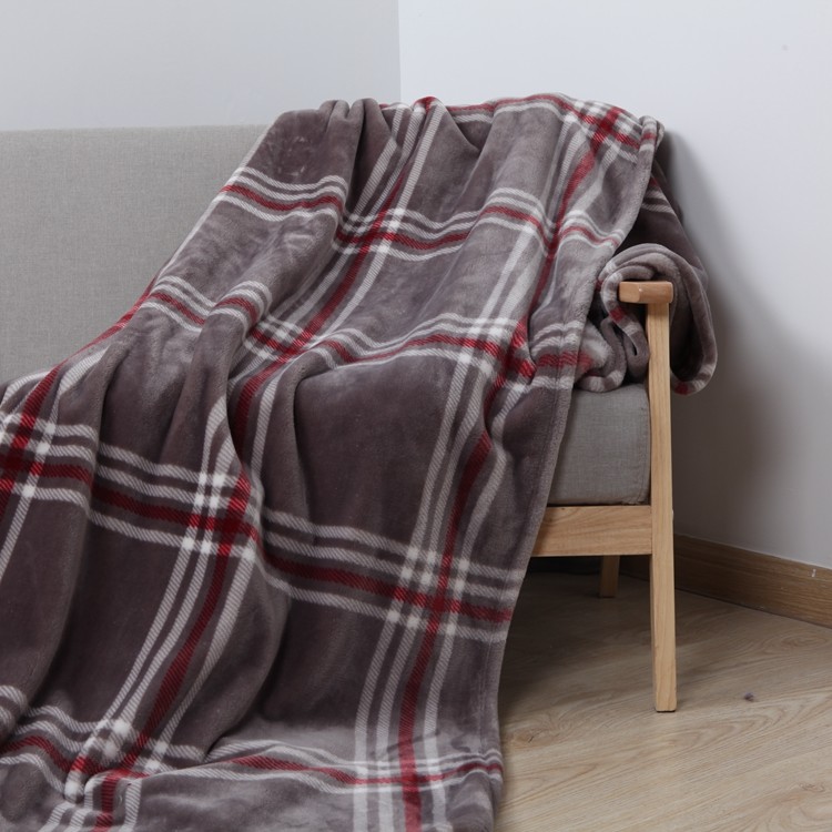 LongWell Bulk Flannel Blankets Solid Color Lightweight Skin Friendly 220*240CM