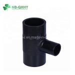 Injection Finish Forged HDPE Pipe and Fittings Butt Fusion Reducing Tee Black