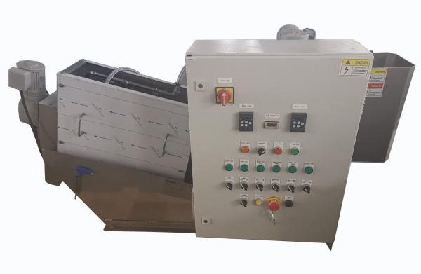 SS304 6kg/H Screw Press Dewatering Machine Steel Sludge Wastewater Treatment