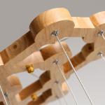 Wood Ball Pendant Lights For Indoor home Lighting Fixtures (WH-WP-15)
