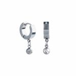 Latest Designs Surgical Steel Small Crystal Huggie Jewelry Hoop Earrings Women