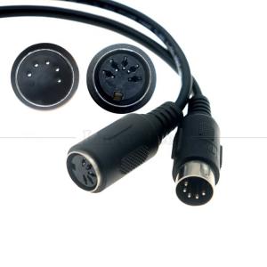 Wholesale High Quality 1M 3M 5M Male to Female MIDI 5 PIN DIN Extension Cable for Audio Keyboard Guitar from china suppliers