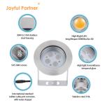 Led Underwater Lamp Outdoor Fish Pond Colorful Warm White Spotlight Stainless