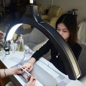 Wholesale Beauty Salon 6500K LED Half Moon Light 360 Degree Rotate Eyebrow Tattoo Eyelash Fill Light from china suppliers