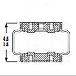 4.8 Max Height 3/8-16 Goodyear 1B5-510 Air Springs Vibration
