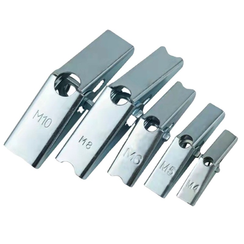 Zinc Plated Steel Butterfly Anchor Bolt Fire-Rated 12mm Diameter DIN Standard for Safe Installations Inch and Metric System