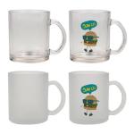 Coated Transparent Clear Sublimation Glass Mug 11oz Smooth Finish
