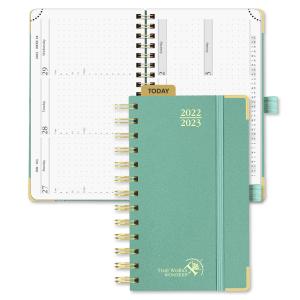 Wholesale Mint Green 2023 Hardcover Weekly Planner With Robust Medal Binding from china suppliers