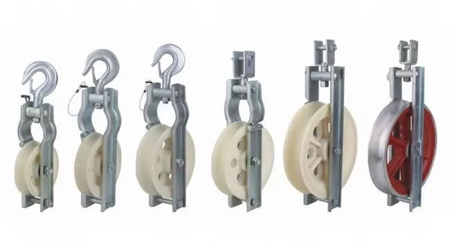 Cable Pulley Overhead Fiber Optic Cable Sheave Earth Wire Stringing Blocks