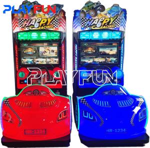 Wholesale FEC Indoor amusement park simulator kids mini happy racing arcade video car game machine racing cars games from china suppliers