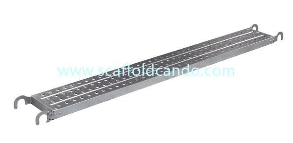 Galvanized scaffolding steel plank with 43mm 43.5mm hook, steel catwalk match