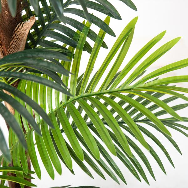 Artificial Palm Tree 6FT, Fake Tree with Realistic Fiber Trunks , Faux Tropical Areca Floor Plant in Pot, Artificial Silk Plant for Home Decor Office