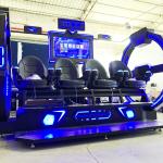2022 Dreamland new design 9d virtual reality 4 players vr roller coaster cinema
