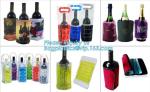 oem produced cooler pvc wine bag, ice bag for wine bottle/ PVC ice bag, bottle