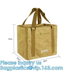 China Tyvek Cooler Tote, Nylon Polyster Lunch Bags, Picnic Bag Kraft Paper Lunch Bag, Thermal, Transport Portable on sale