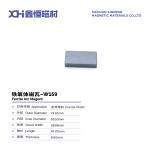 Wet Pressed Ferrite Magnets For Anisotropy High Density Inverter Motors W159