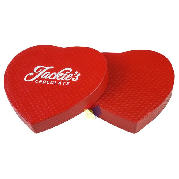 Fancy Handmade Rigid Cardboard Empty Valentines Candy Heart Shape Chocolate Box