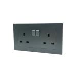 British Standard 146mmx86mm Double Outside Socket 13A 250V