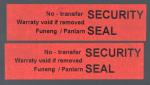 Red 56um 1mil Matte Non Transfer Tamper Evident Label For VOID