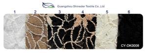Wholesale Black / White Knitted Elastic Lace Fabric For Lady Garment Sunflower Pattern CY-DK0008 from china suppliers