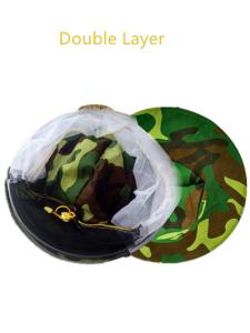 Wholesale Camouflage Bee Veil Hat High Safety Double Inner Layer Elaborate Shrinkable Design from china suppliers