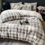 2024 Winter Super Soft Ultra Warm Double-side Mink Rabbit Fur Velvet Fluffy