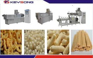 Wholesale Rice Snacks Making Machine , Corn Puff Extruder Machine CE ISO Certification from china suppliers