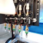Wood Packaging Chemical Sticker Labeling Machine with Vision Camera and Dividing
