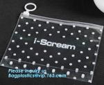 Zipper Pouch Plastic Cosmetic Bag Pouch Vinyl Slider Zipper Bag, travel plain