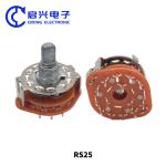 5Pin 1P4T 1 Pole Rotary Switches 4 Position Selector Switch 2Pcs RS25 1*4