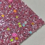 Shoes Abrasion Resistant 0.7mm 54/55' Chunky Glitter Fabric