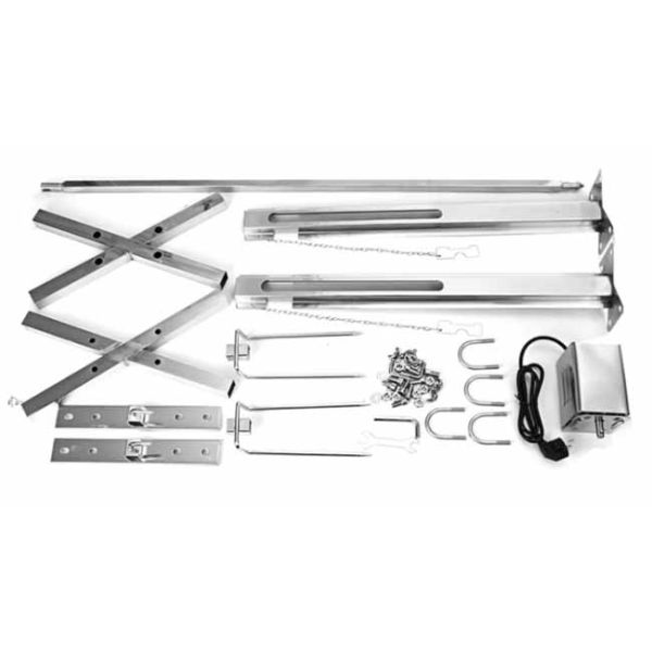 Heavy Duty Outdoor Roaster Spit Rotisserie BBQ Grill for Pig Charcoal Barbecue Meat Processing Machinery