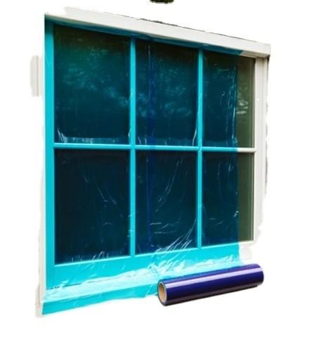 Easy Removal Blue 50 Microns PE Protection Film For Glass And Aluminium Profile