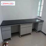 As Drawing Lab Workbenches with Number of Compartments 80 Kg Laboratory Bench